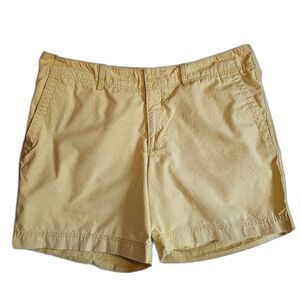 Eddie Bauer Vintage Yellow Patterned Cotton Womens Shorts sz 14